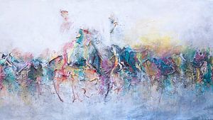 Abstract paarden van Siona Snel