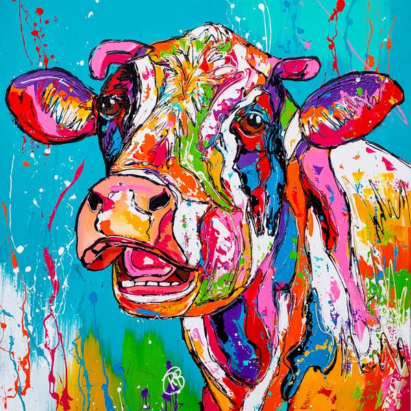 Cheerful cow by Happy Paintings / Renata Rolefes
