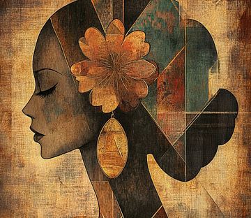 Femme fleur | Femme or