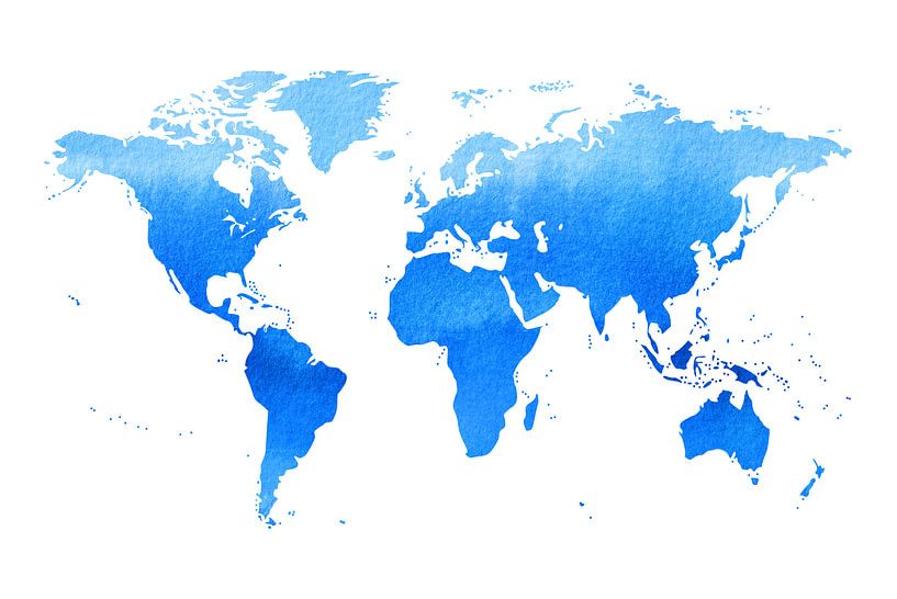 world map by Poster Art Shop