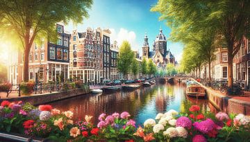 De Wallen Oudezijds Voorburgwal Amsterdam van Hendrik-Jan Kornelis