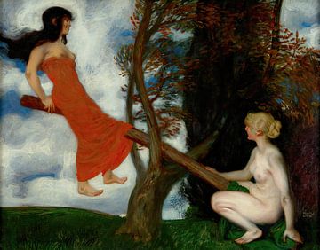 Franz von Stuck - Die Wippe (um 1898) von Peter Balan