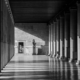 The stoa of Attalus - colonnade at Athens by Adrianne Dieleman