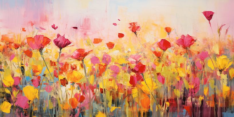 Field of Vibrant Spring by Emil Husstege