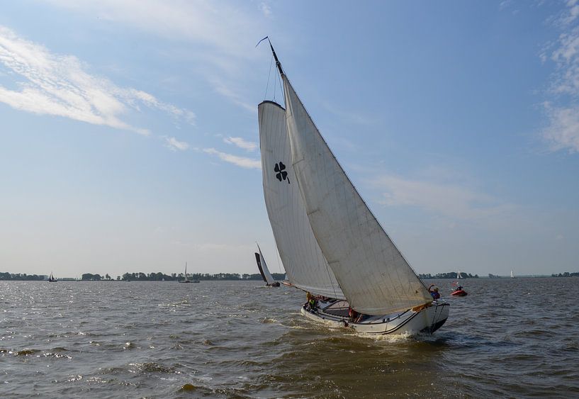 Skûtsje in voller Fahrt von Gerrit Harmen