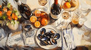 Soleil, coquillages et vin d'agrumes