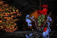 3D-illustratie, stilleven. De magie van planten.