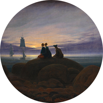 Caspar David Friedrich - Maanopkomst bij de zee