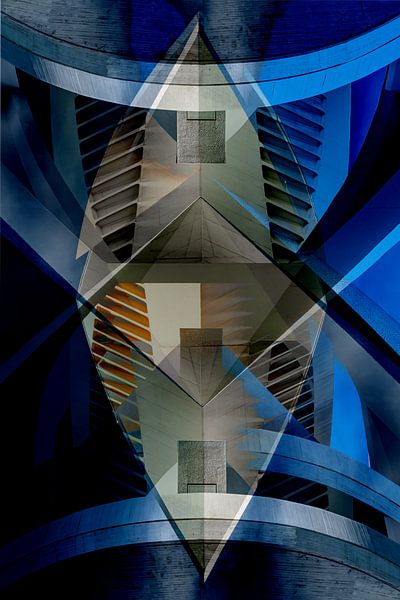 Structure en bleu par Dieter Walther