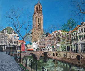 Utrecht, tour du Dom, Oudegracht, Gaardbrug sur Wouter Bisschop