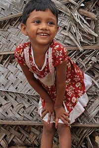 Une petite fille au Sri Lanka