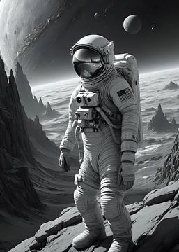 Donkere astronaut van Rizal Azhari