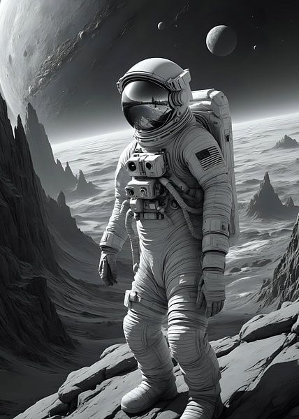 Donkere astronaut van Rizal Azhari