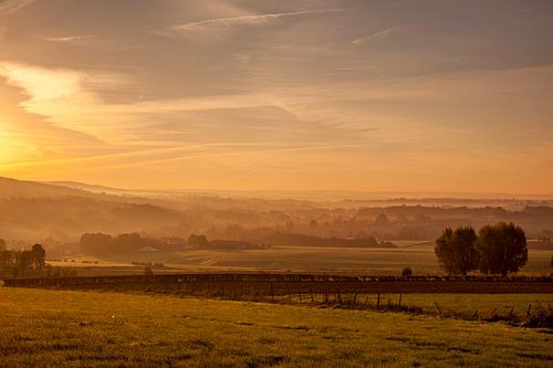 Zonsopkomst bij Epen in Zuid-Limburg