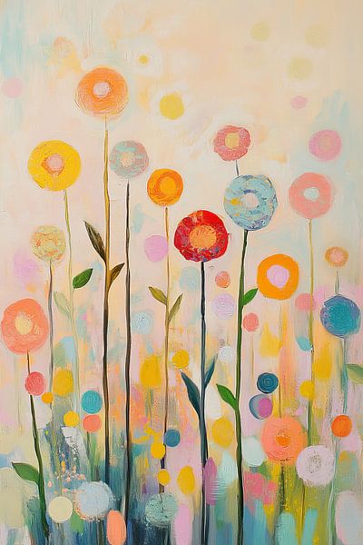 Fleurs colorées par Art Merveilleux