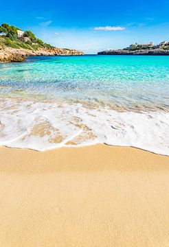 Beach seaside on Majorca, Spain Mediterranean Sea, by Alex Winter
