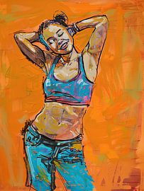 Tanz mit Farbe von ARTEO Gemälde