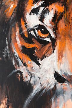 Tijgerogen kunstwerk schilderij van Poster Art Shop