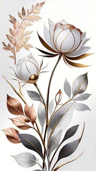 Abstract flower by Nicolette Vermeulen