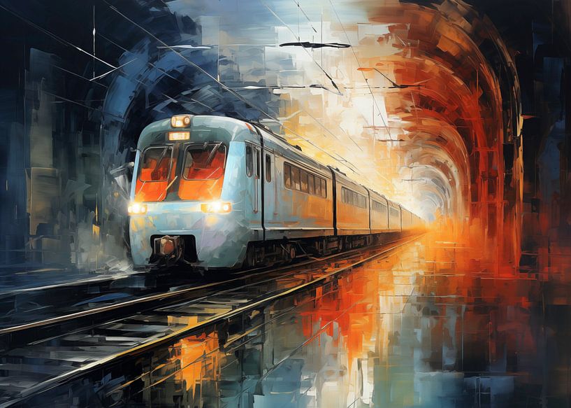 Voyage en train par Kees van den Burg