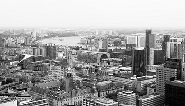 Rotterdam's skyline with various hotspots