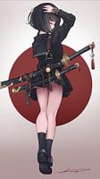 Japanischer Samurai-Anime