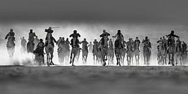 Algeria, Tamanrasset. Camel race. Tuareg. by Frans Lemmens