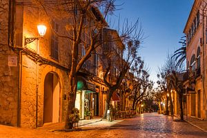 Altstadt von Valldemossa am Abend, Mallorca