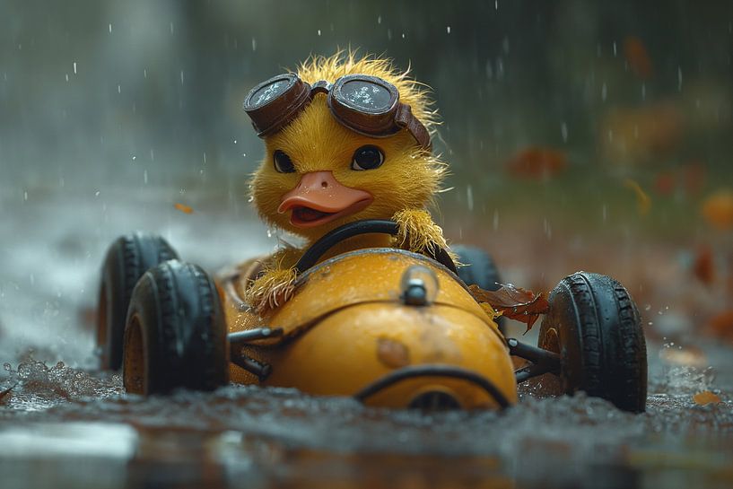 Découverte du croassement dans une voiture de pluie par artefacti