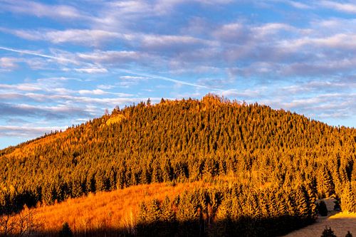 Petite randonnée au coucher du soleil vers le Ruppberg près de Zella-Mehlis - Thuringe - Allemagne