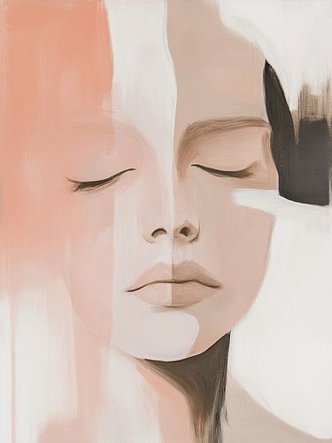 Modernes abstraktes Porträt