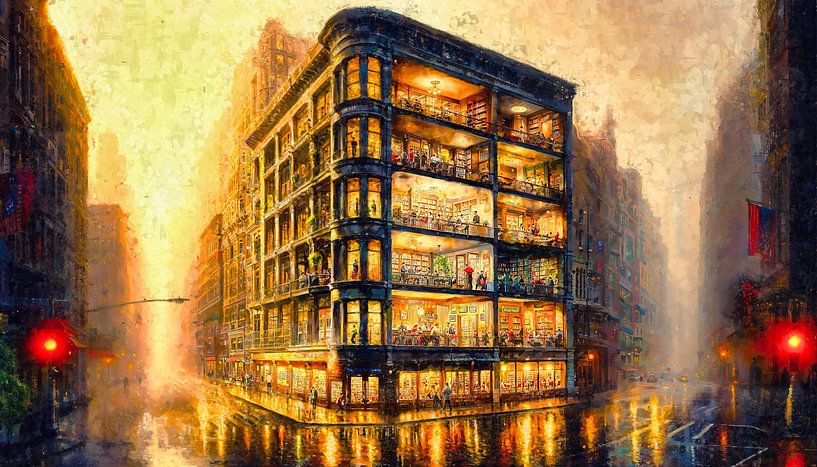 The Highly Detailed Building: Morning Rush by Arjen Roos
