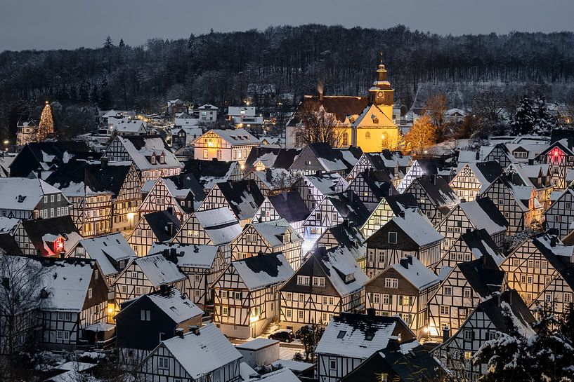 The half-timbered houses of Freudenberg in Siegerland by Roland Brack