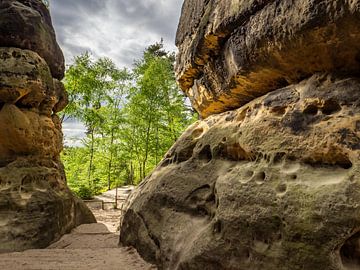 Großes Schrammtor in Saxon Switzerland - Light passage by Pixelwerk