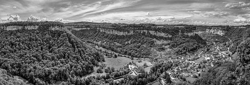 Baume les Messieurs Landschap Messieurs Landschap zwart-wit