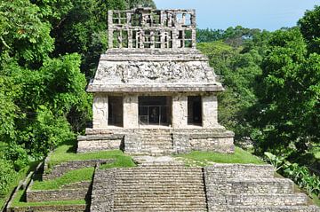 Palenque, in het hart van de Maya jungle van Frank Photos