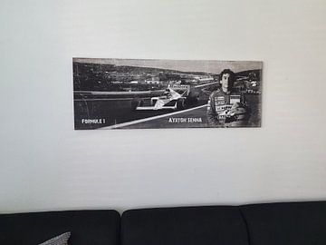 Klantfoto: Ayrton Senna foto portret van Bert Hooijer