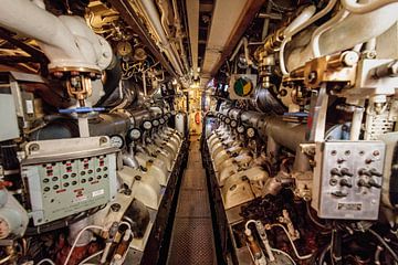 Salle des machines du HMS Otus sur Rob Boon