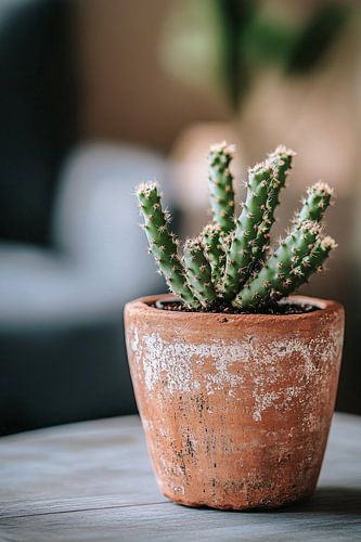 Stijlvolle cactus in pot