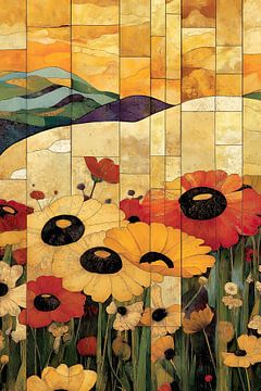 Bloemen abstract van Imagine