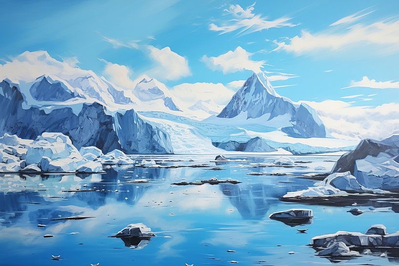 Naturschutzgebiet Georgia von Abstraktes Gemälde