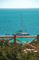 Catamaran in the sea of Portugal Algarve