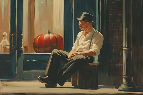 De oude man en de pompoen