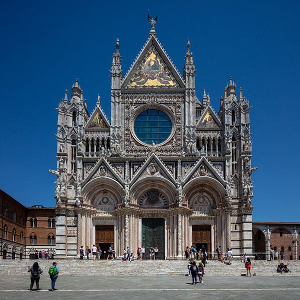 Facade of the Duomo di Siena by Joost Adriaanse