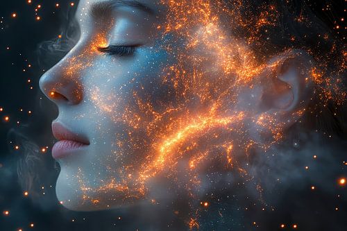 schilderachtig spiritueel portret