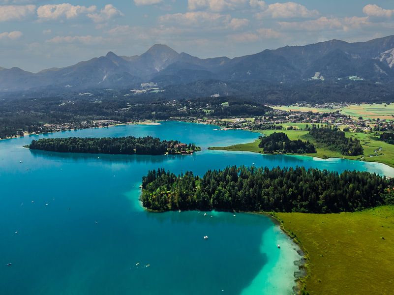 Faakersee eilanden van Ralf van de Veerdonk