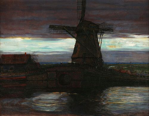 Stammer Molen met Streaked Sky, Piet Mondriaan