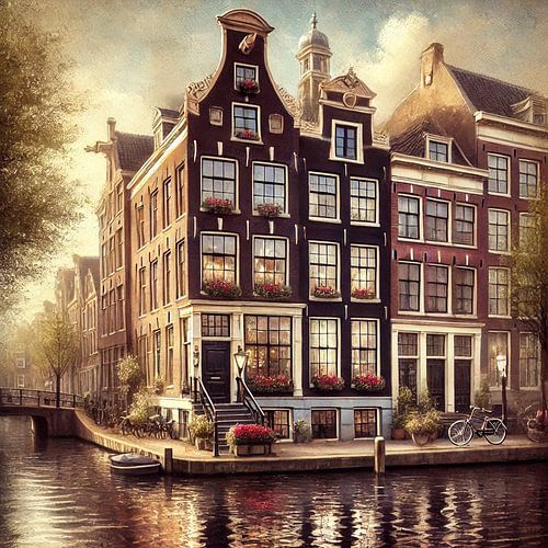 Amsterdam in het Gouden Licht