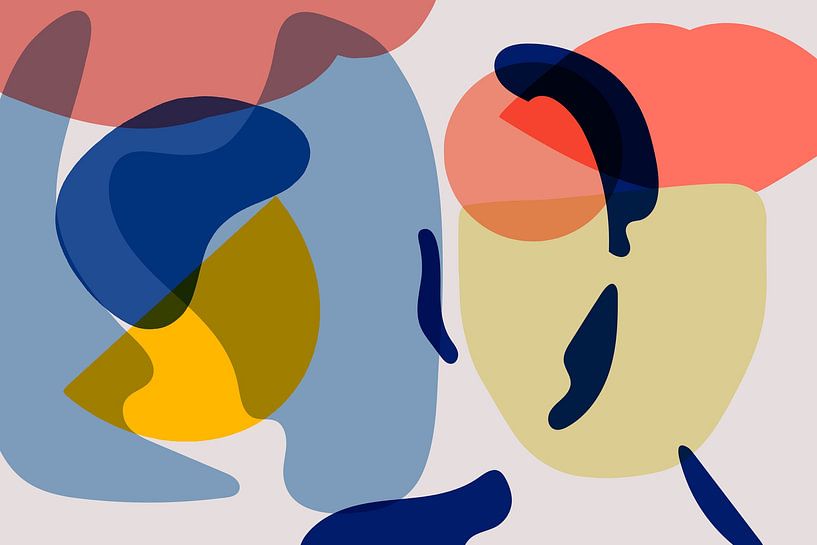 Modern and colourful abstraction by Mad Dog Art