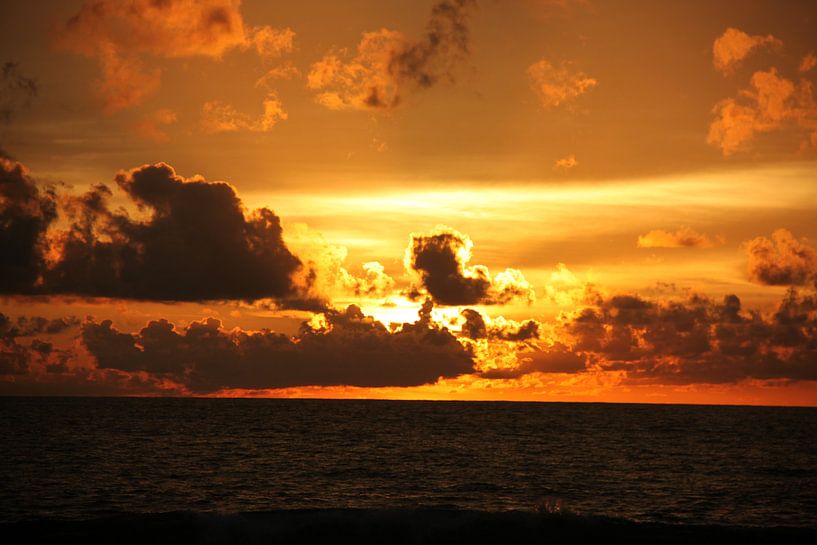 Sunset in Sri Lanka, Colombo by Ruud Wijnands